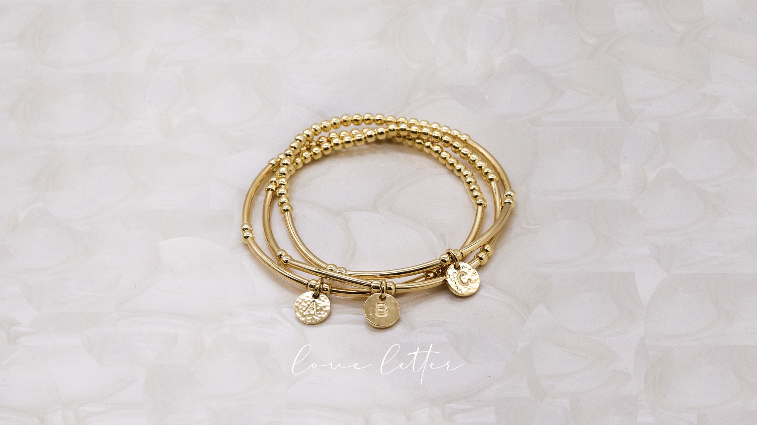 Petals Australia - Love Letter Bracelet - H – Behind The Trees